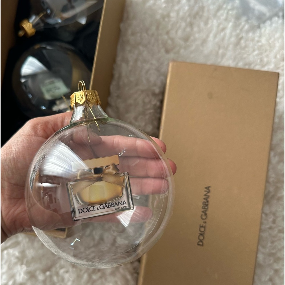 Dolce & Gabbana Christmas Glass Ornaments